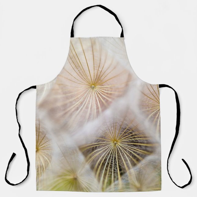 White dandelion flowers apron (Front)
