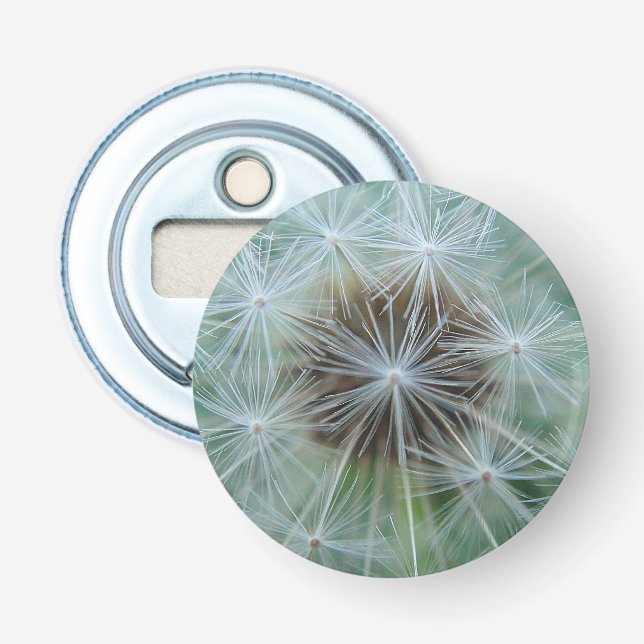 White dandelion pattern bottle opener (Front)
