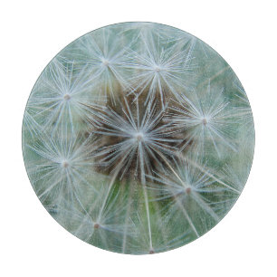 White Dandelion Pattern Cutting Board