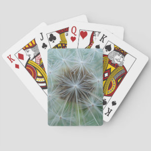 White Dandelion Playing Cards