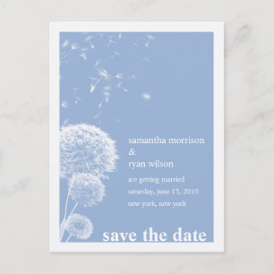 White Dandelions -Save the Date Cards