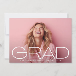 White Dark Overlay Portrait Modern Photo Announcement