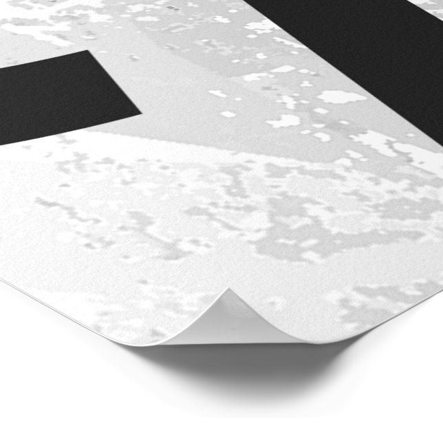 White Decade Birthdday Poster (Corner)