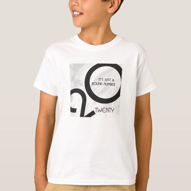 White Decade Birthdday T-Shirt (Front)