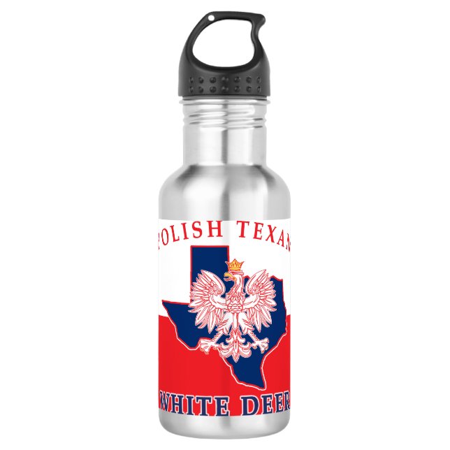 White Deer Polish Texan 710 Ml Water Bottle (Front)