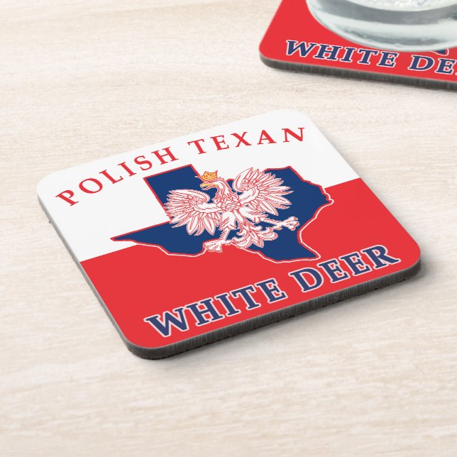 White Deer Polish Texan Coaster (Left Side)