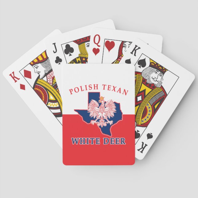 White Deer Polish Texan Playing Cards (Back)