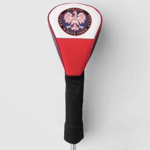 White Deer Round Polish Texan Golf Head Cover
