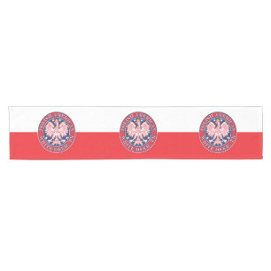White Deer Texas Polish American Eagle Short Table Runner