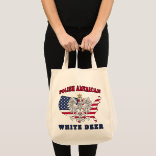 White Deer Texas Polish American Tote Bag