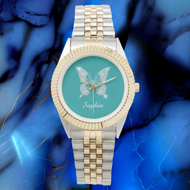 White Diamond Butterfly, Script Name, Deep Teal Watch (Creator Uploaded)