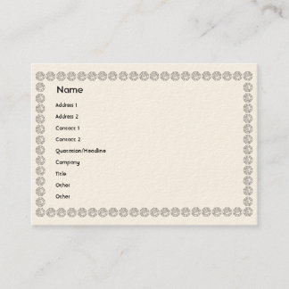 White Diamonds - Chubby Business Card