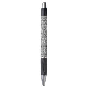 White Diamonds Print Circles Pattern