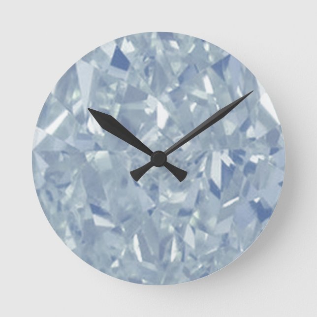 White Diamonds Wall Clock Medium (Front)