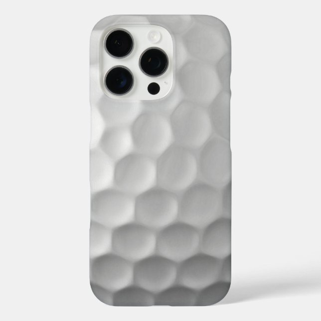 White Dimpled Golf Ball Texture Case-Mate iPhone Case (Back)