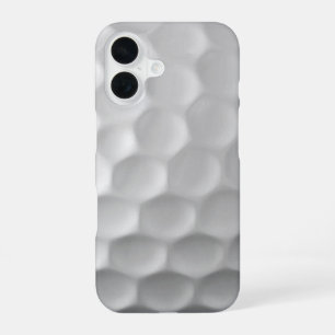 White Dimpled Golf Ball Texture iPhone 16 Case
