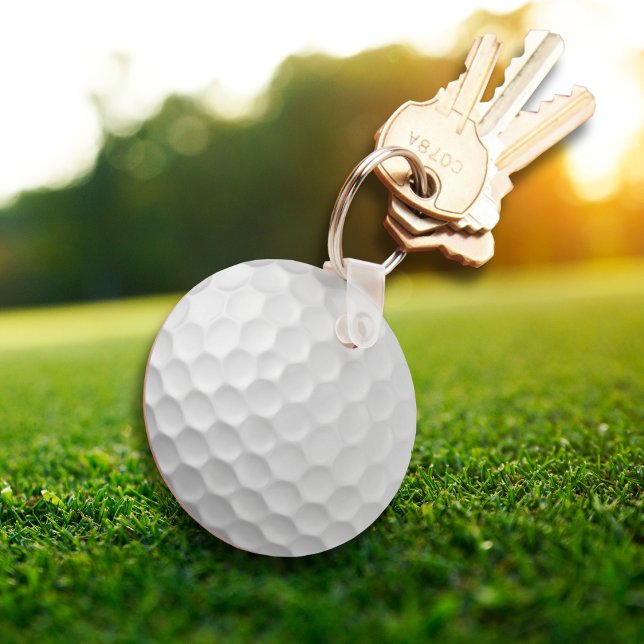 White Dimpled Golf Ball Texture Key Ring (Creator Uploaded)