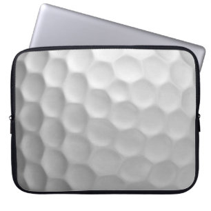 White Dimpled Golf Ball Texture Laptop Sleeve