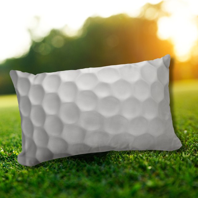 White Dimpled Golf Ball Texture Lumbar Cushion (Creator Uploaded)