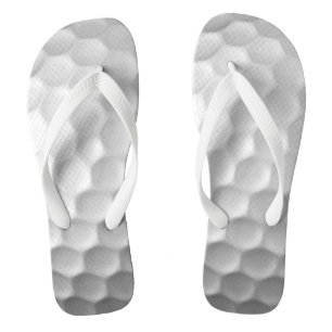 White Dimpled Golf Ball Texture Thongs