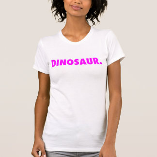 White "Dinosaur." Tank Top w/ Logo