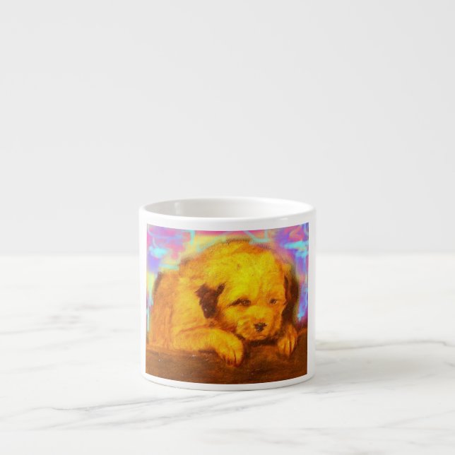 White Dog Espresso Cup (Front)