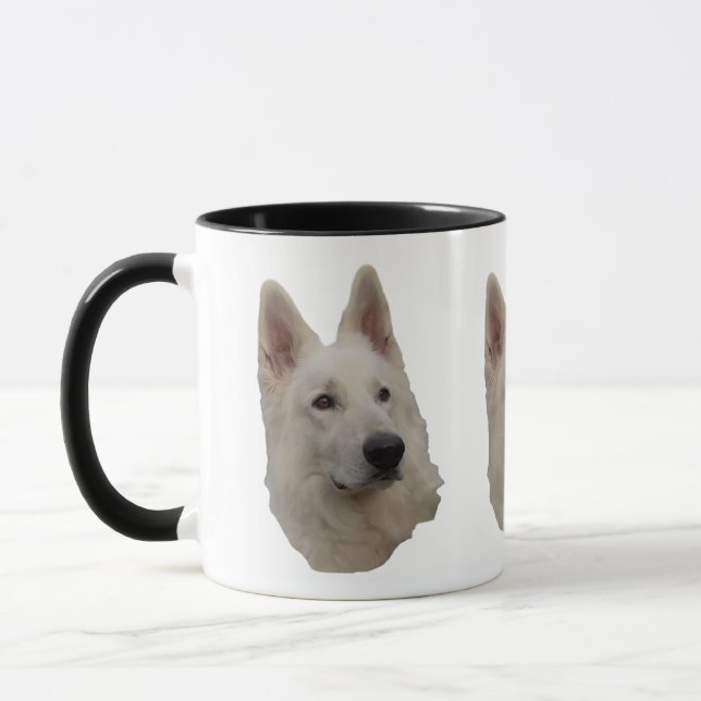 white dog mug (Left)
