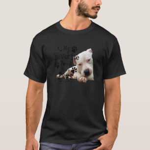 White Dog My Favourite People Have Paws T-Shirt
