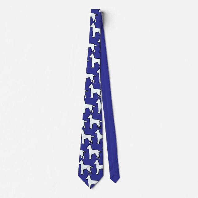 White Dog  Tie (Front)