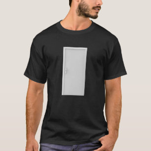 White door with smart door lock T-Shirt