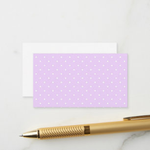 White Dot Pink Background Elegant Polka Dot Dotted Enclosure Card