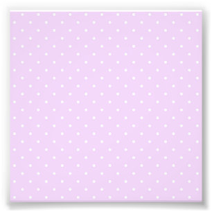 White Dot Pink Background Elegant Polka Dot Dotted Photo Print