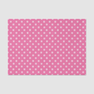 White Dot Pink Background Elegant Polka Dot Dotted Tissue Paper