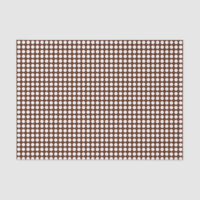 White Dots on Brown Tissue Paper (Front)