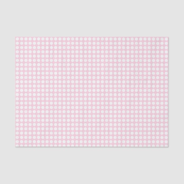 White Dots on Light Pink Tissue Paper (Front)