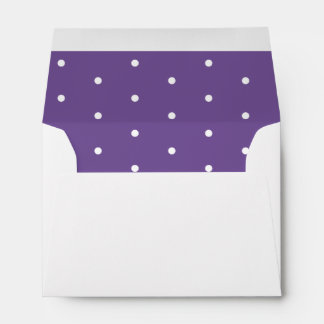 White Dots on Purple Envelope