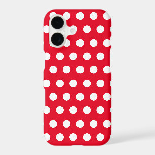 White Dots on Red Samsung Galaxy Case Your Colours