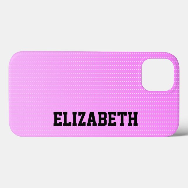 White dots pink pattern Case-Mate iPhone case (Back (Horizontal))