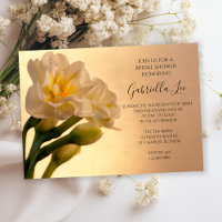 White Double Daffodils Spring Bridal Shower