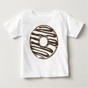 White Doughnut, Doughnut, Chocolate, Icing, Frosti Baby T-Shirt