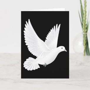 White dove card