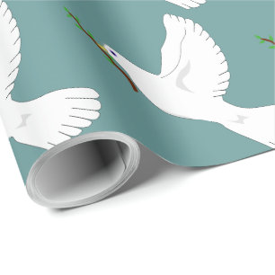 White Dove Christmas Gift Wrap
