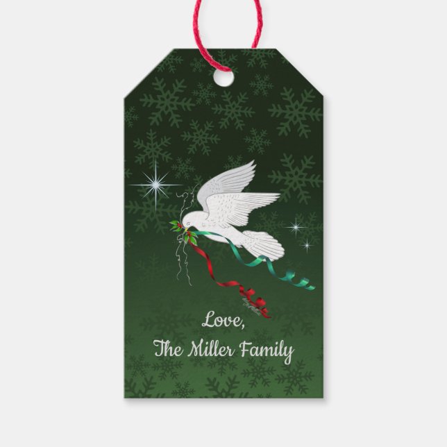 White Dove Gift Tags (Front)