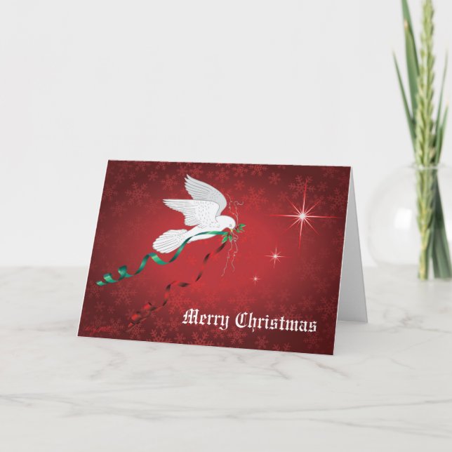 White Dove Holiday Card (Front)