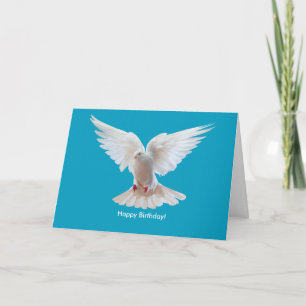 White Dove image Birthday-Card Card