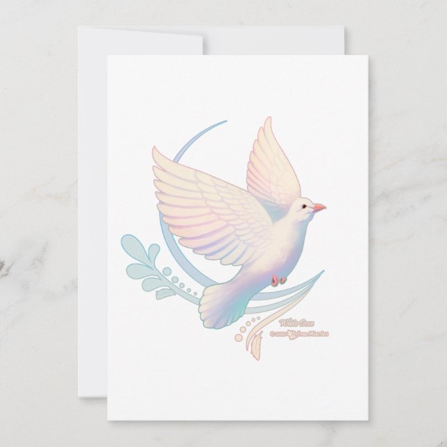 White Dove Invitation (Front)