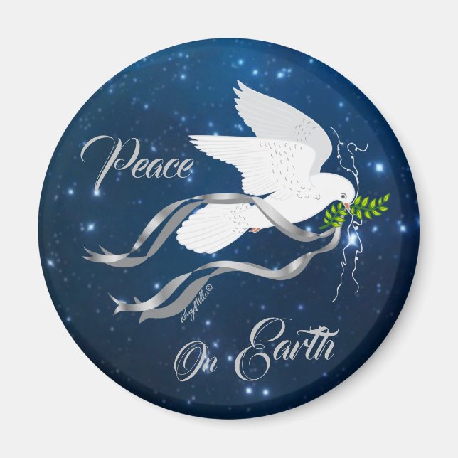 White Dove Magnet (Front)