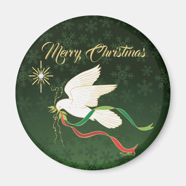 White Dove Magnet (Front)