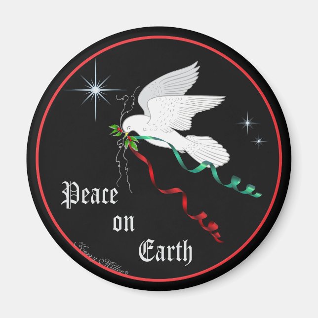 White Dove Magnet (Front)