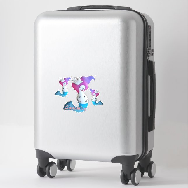 White Dove Mermaid Thunder_Cove (Suitcase)